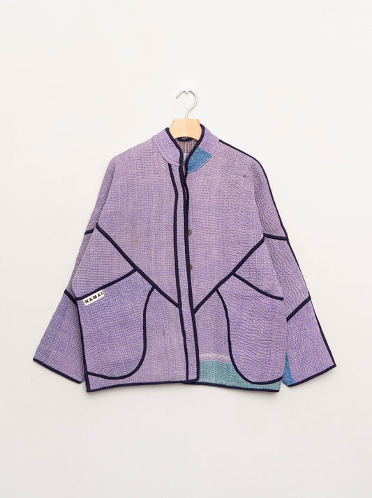 The Ladhiya Quilted Patchwork Kantha Jacket