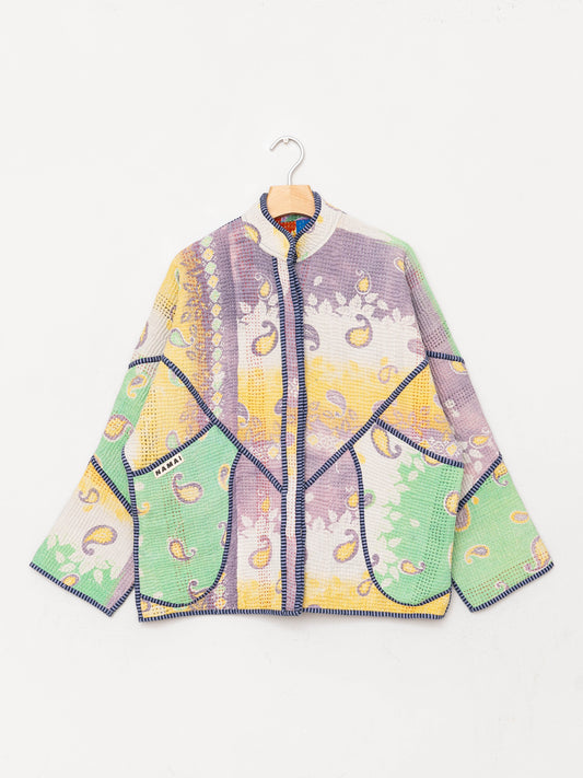 The Ladhiya Quilted Patchwork Kantha Jacket