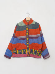 The Ladhiya Petite Quilted Patchwork Kantha Jacket