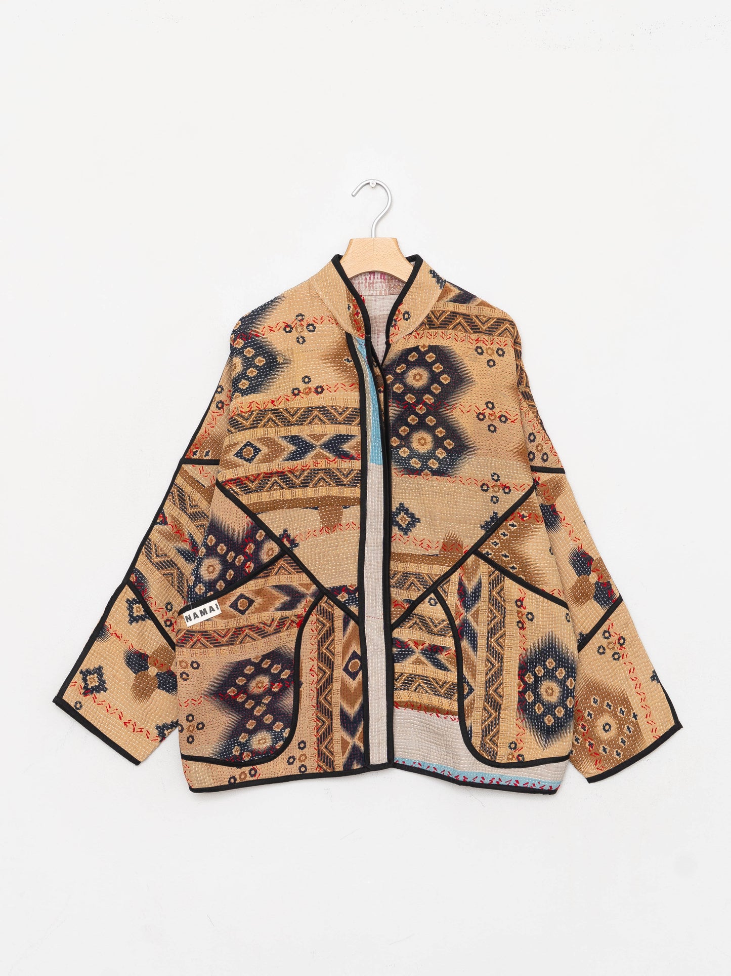 The Ladhiya Quilted Patchwork Kantha Jacket