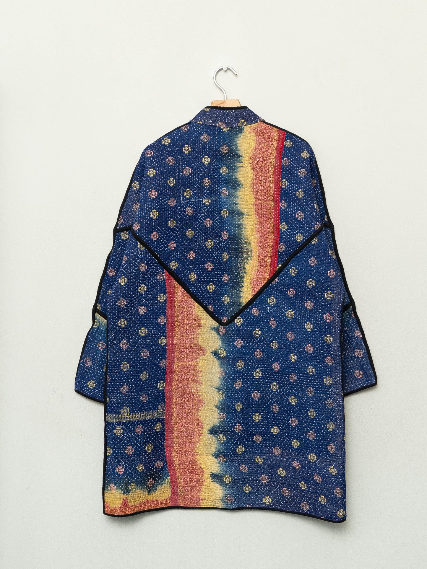 The Sai Quilted Patchwork Kantha Coat