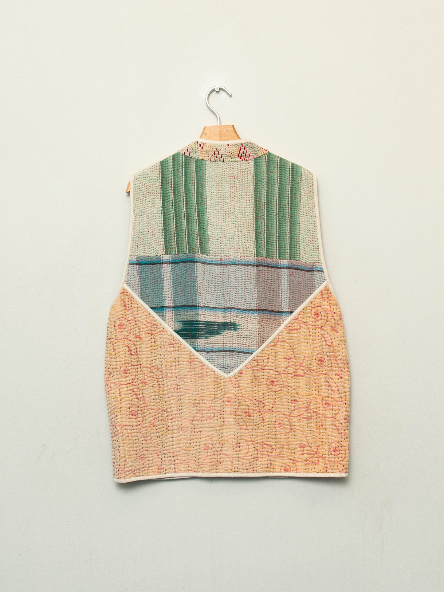 The Ladhiya Quilted Patchwork Kantha Vest