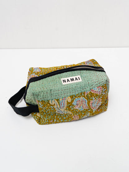 The Kallum Quilted Kantha Dopp Kit