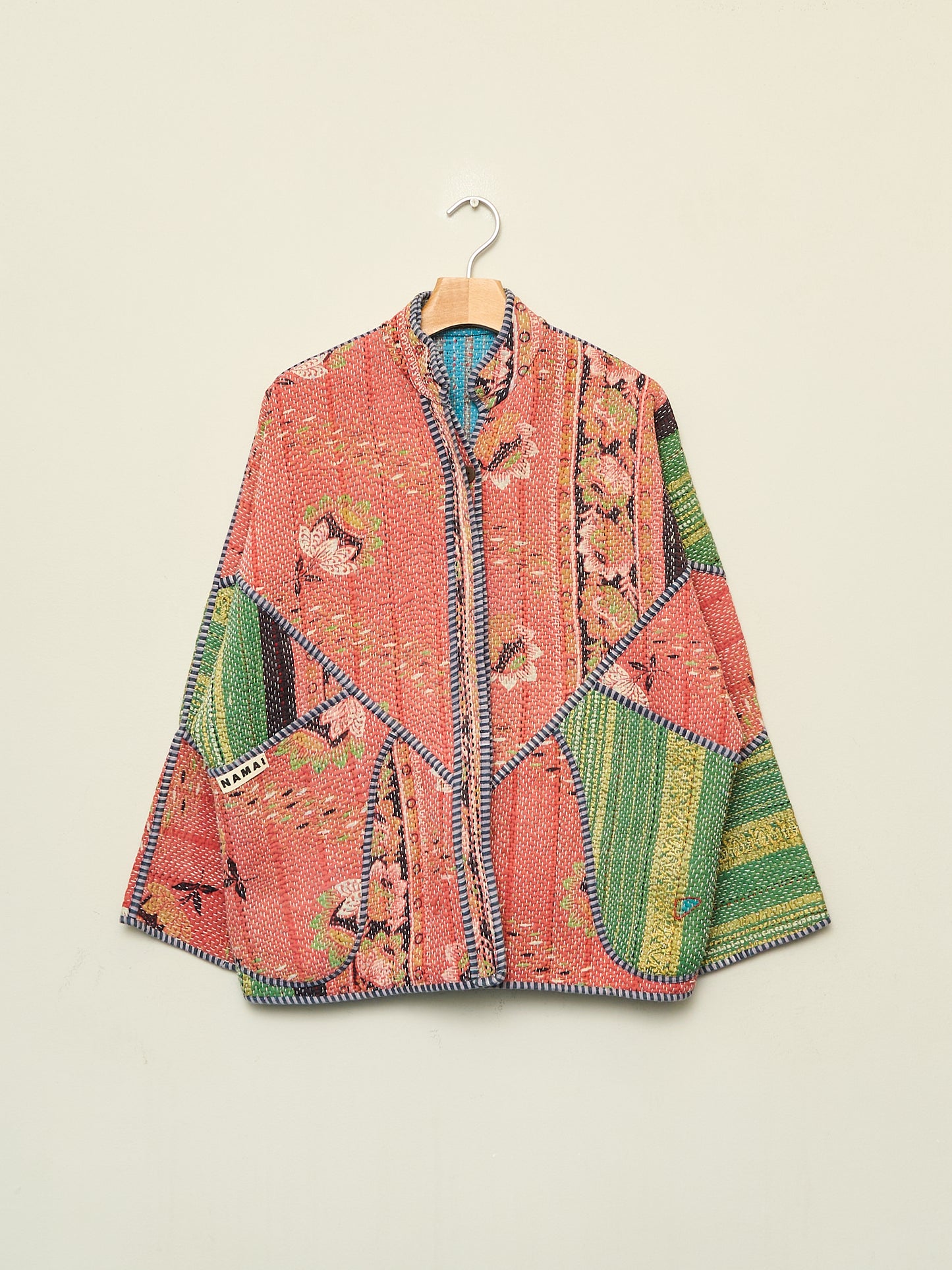 The Ladhiya Quilted Patchwork Kantha Jacket