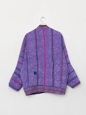 The Ishani Quilted Indigo Kantha Jacket
