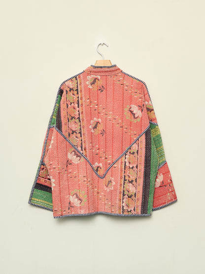 The Ladhiya Quilted Patchwork Kantha Jacket