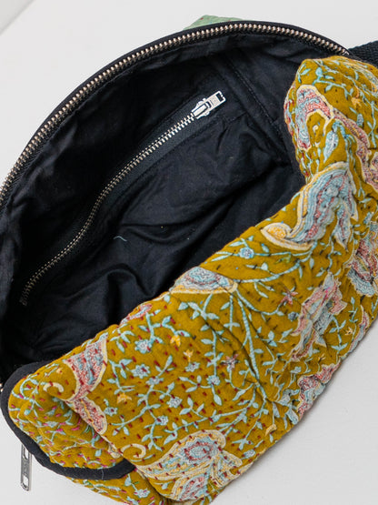 The Kallum Quilted Kantha Dopp Kit