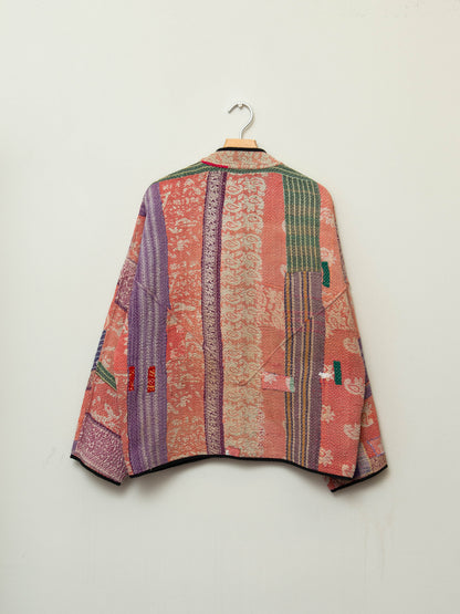 The Ladhiya Quilted Patchwork Kantha Jacket