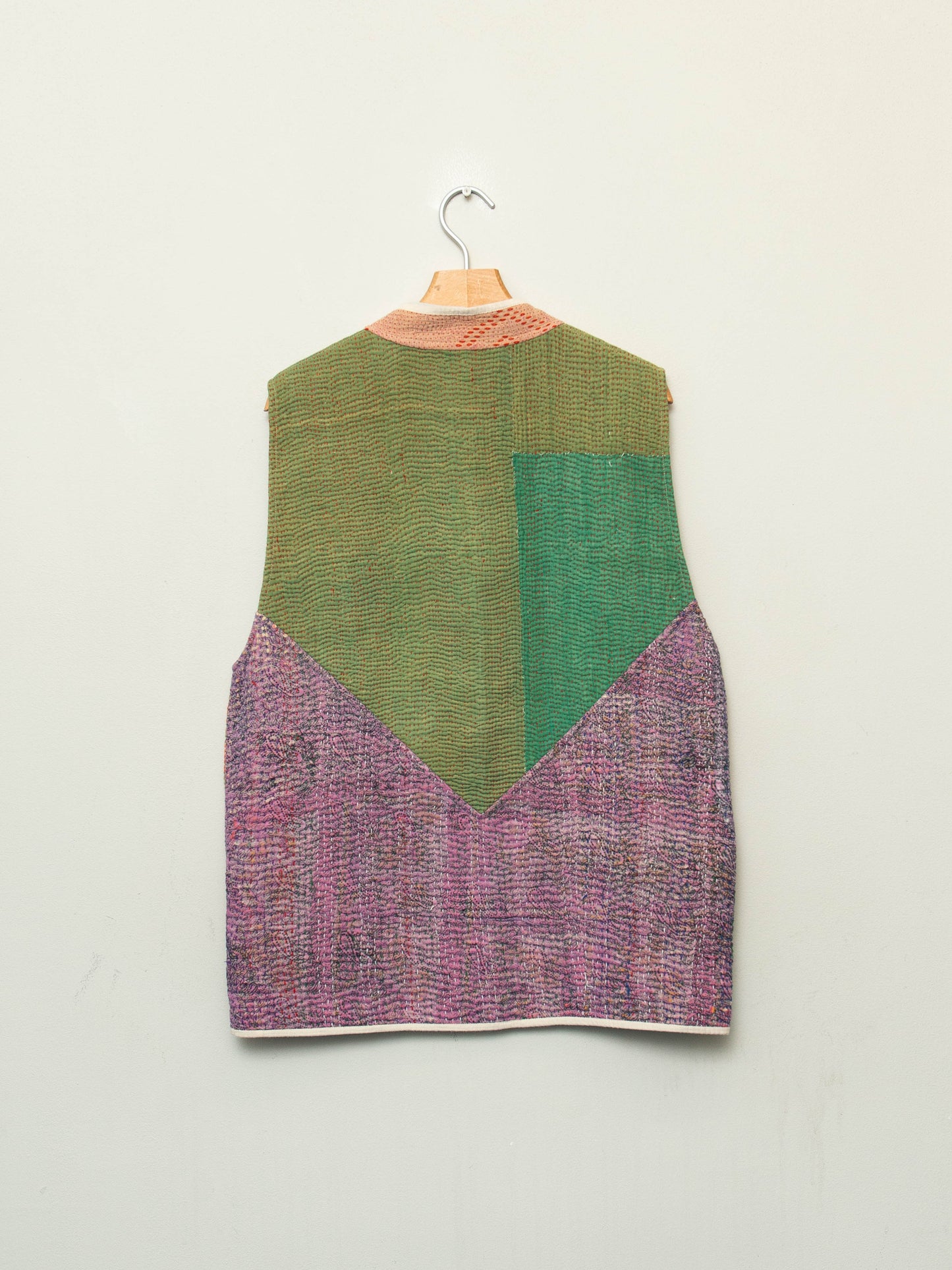 The Ladhiya Quilted Patchwork Kantha Vest