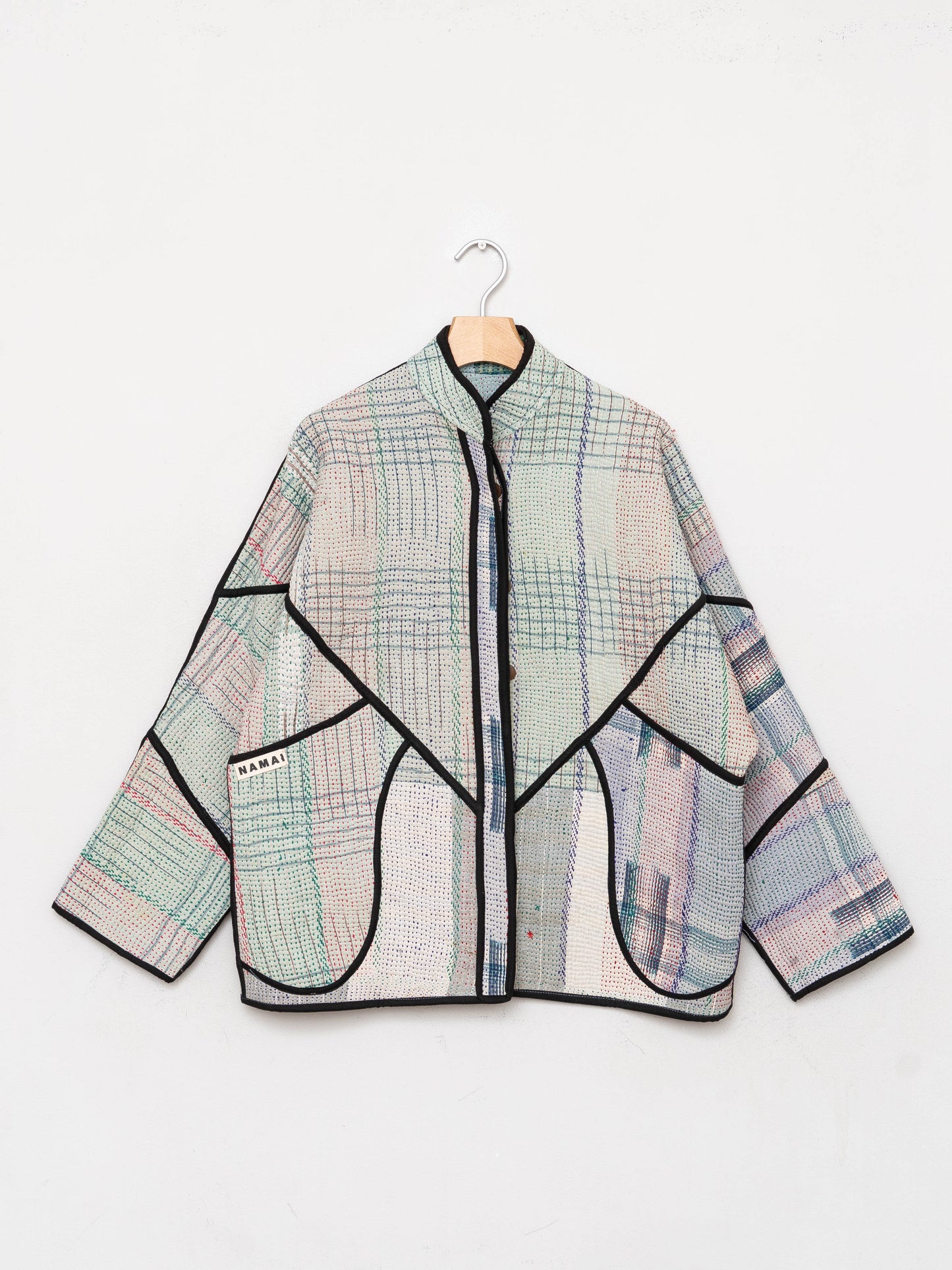 The Ladhiya Quilted Patchwork Kantha Jacket