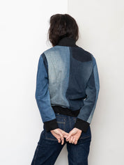 The Veda Denim Bomber Jacket - Small