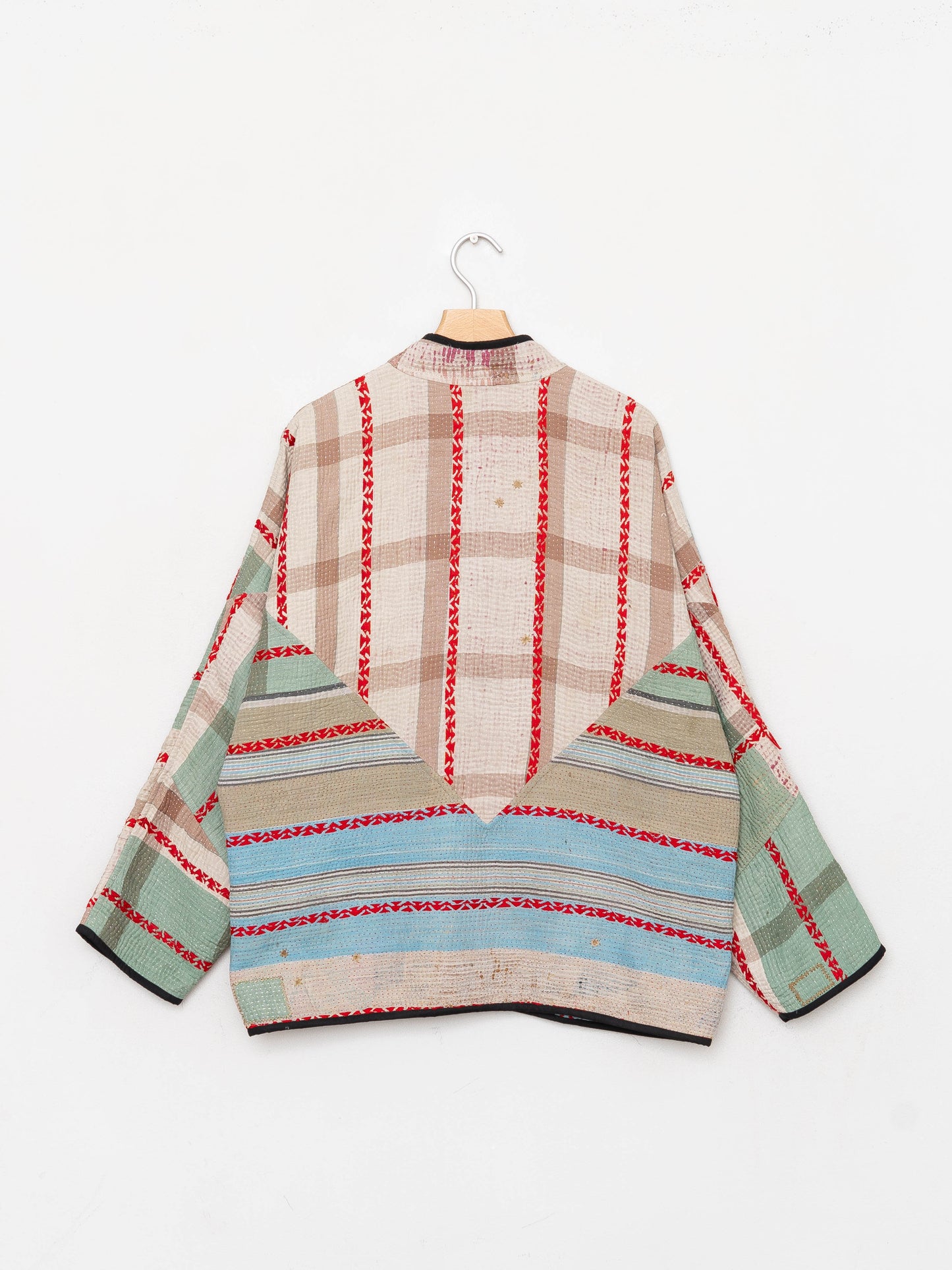 The Ladhiya Quilted Patchwork Kantha Jacket