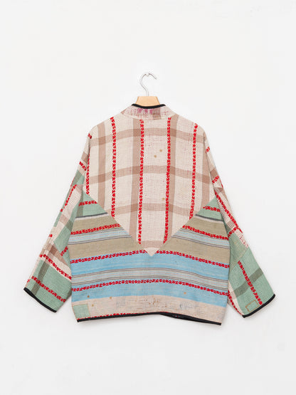 The Ladhiya Quilted Patchwork Kantha Jacket