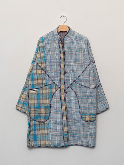 The Sai Quilted Patchwork Kantha Coat