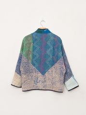 The Ladhiya Petite Quilted Patchwork Kantha Jacket