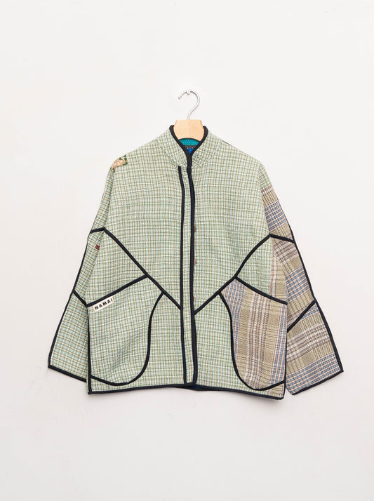 The Ladhiya Quilted Patchwork Kantha Jacket