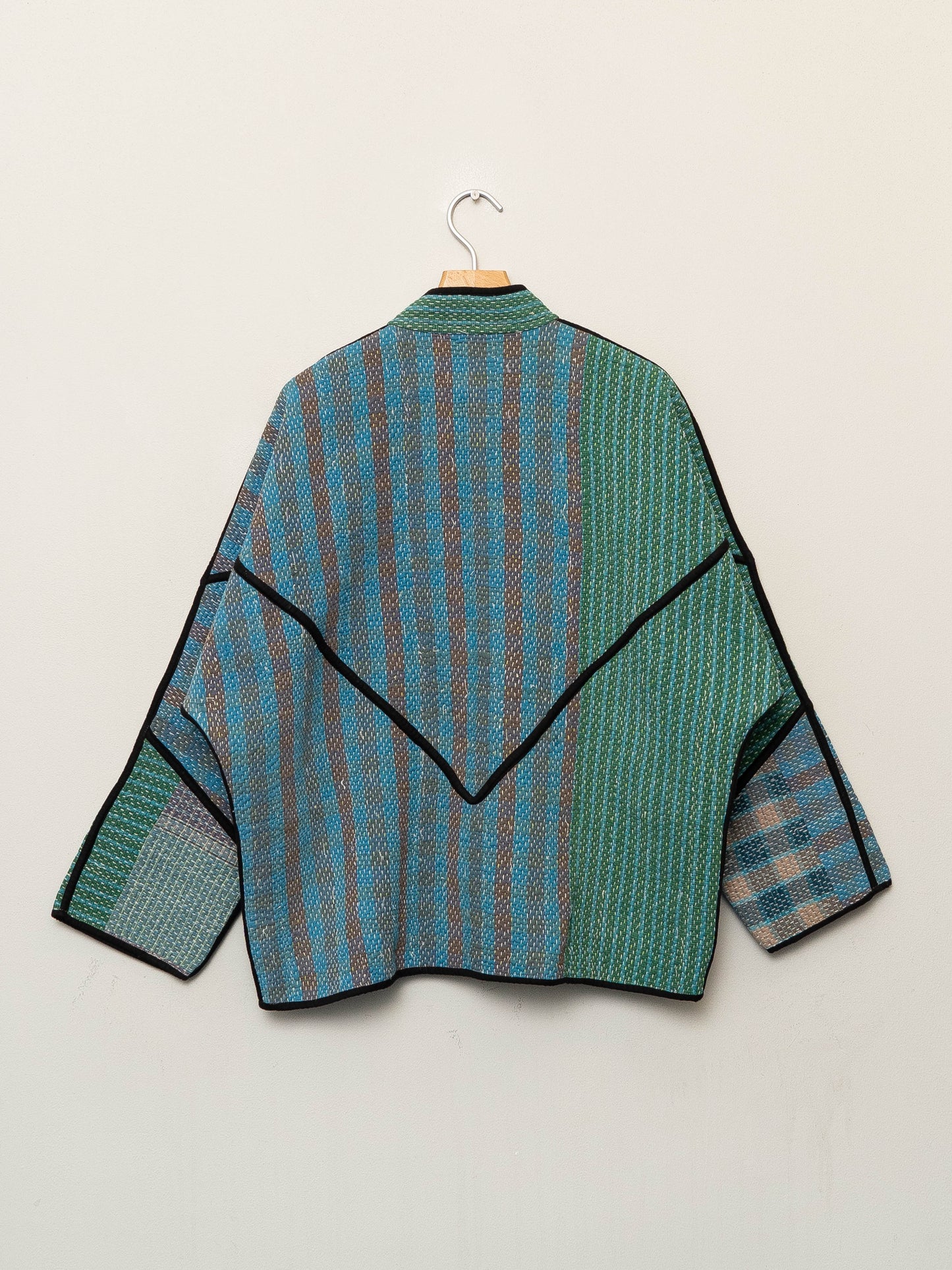 The Ladhiya Quilted Patchwork Kantha Jacket