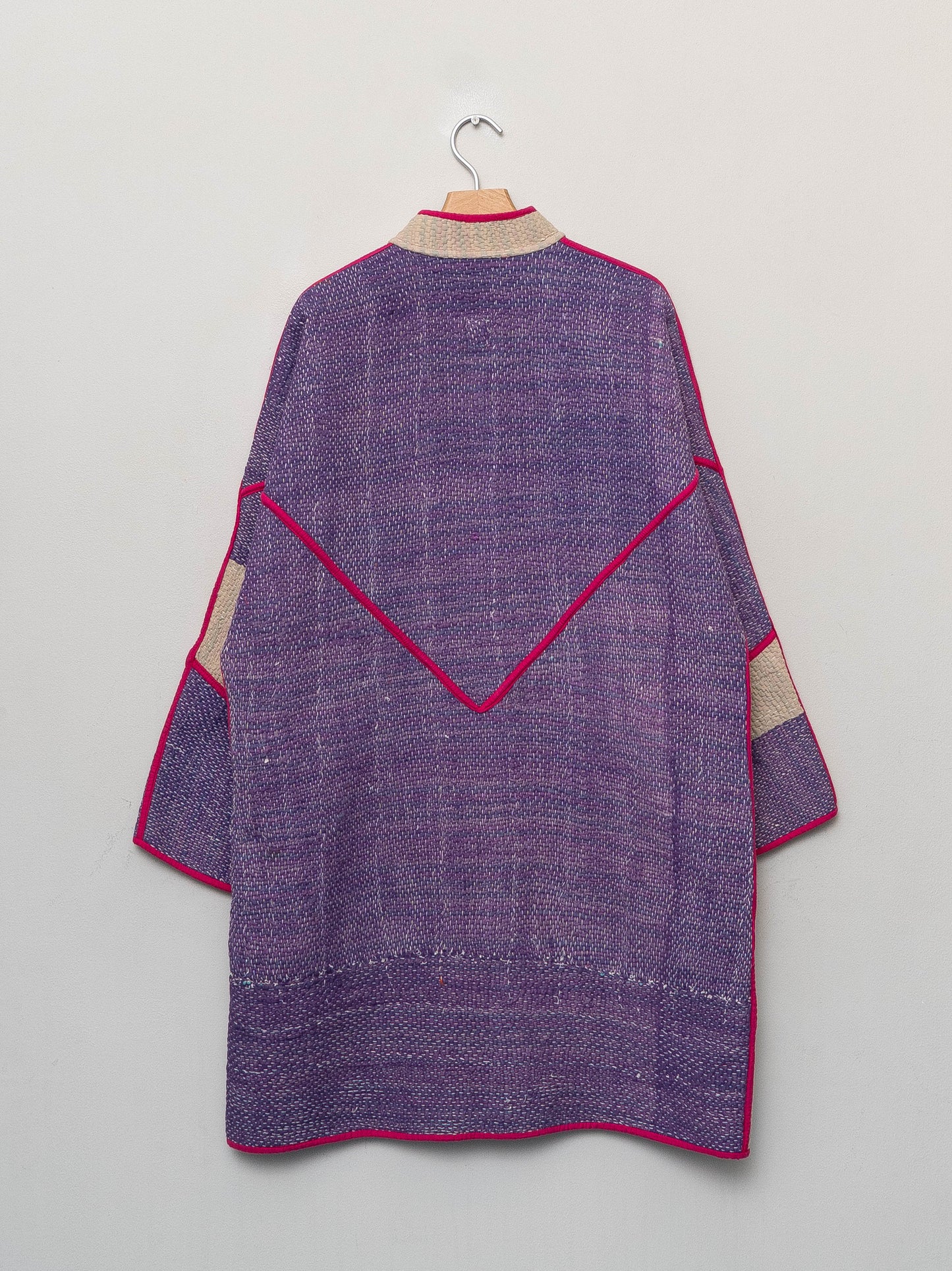 The Sai Quilted Patchwork Kantha Coat