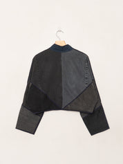 The Kaira Cropped Denim Jacket - Small - Wholesale
