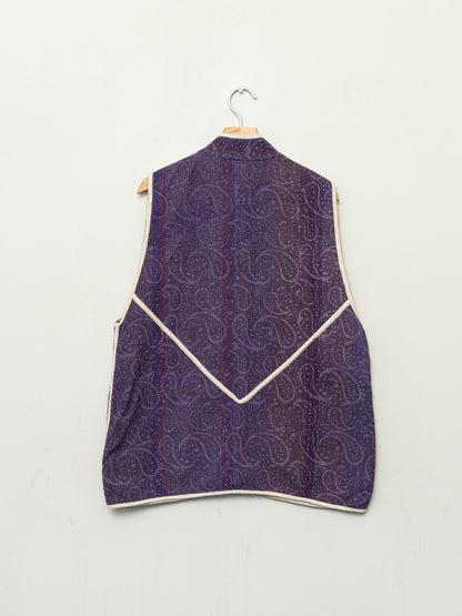 The Ladhiya Quilted Plant Dyed Kantha Vest