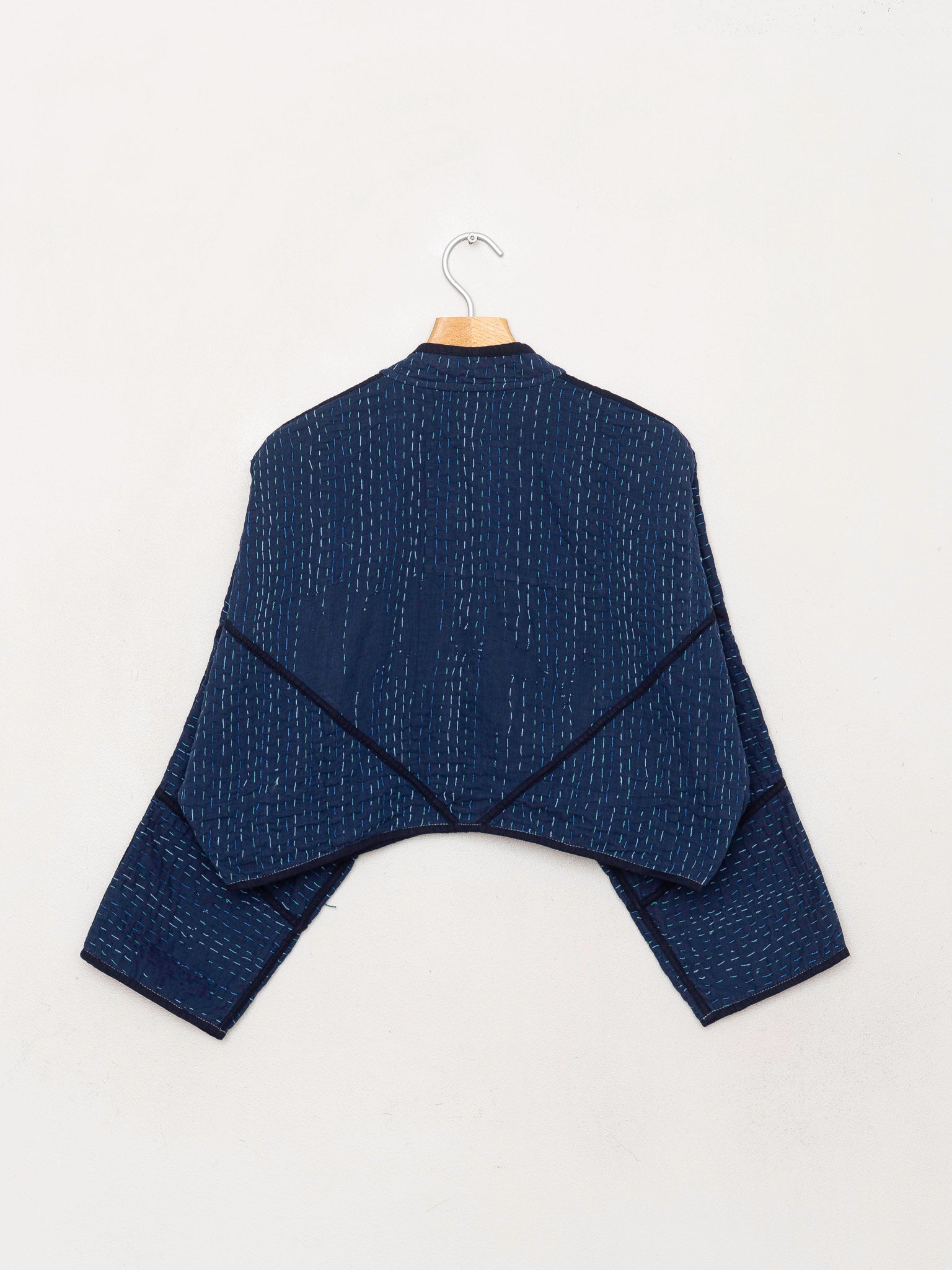 The Kaira Cropped Quilted Ralli Kantha Jacket