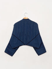 The Kaira Cropped Quilted Ralli Kantha Jacket
