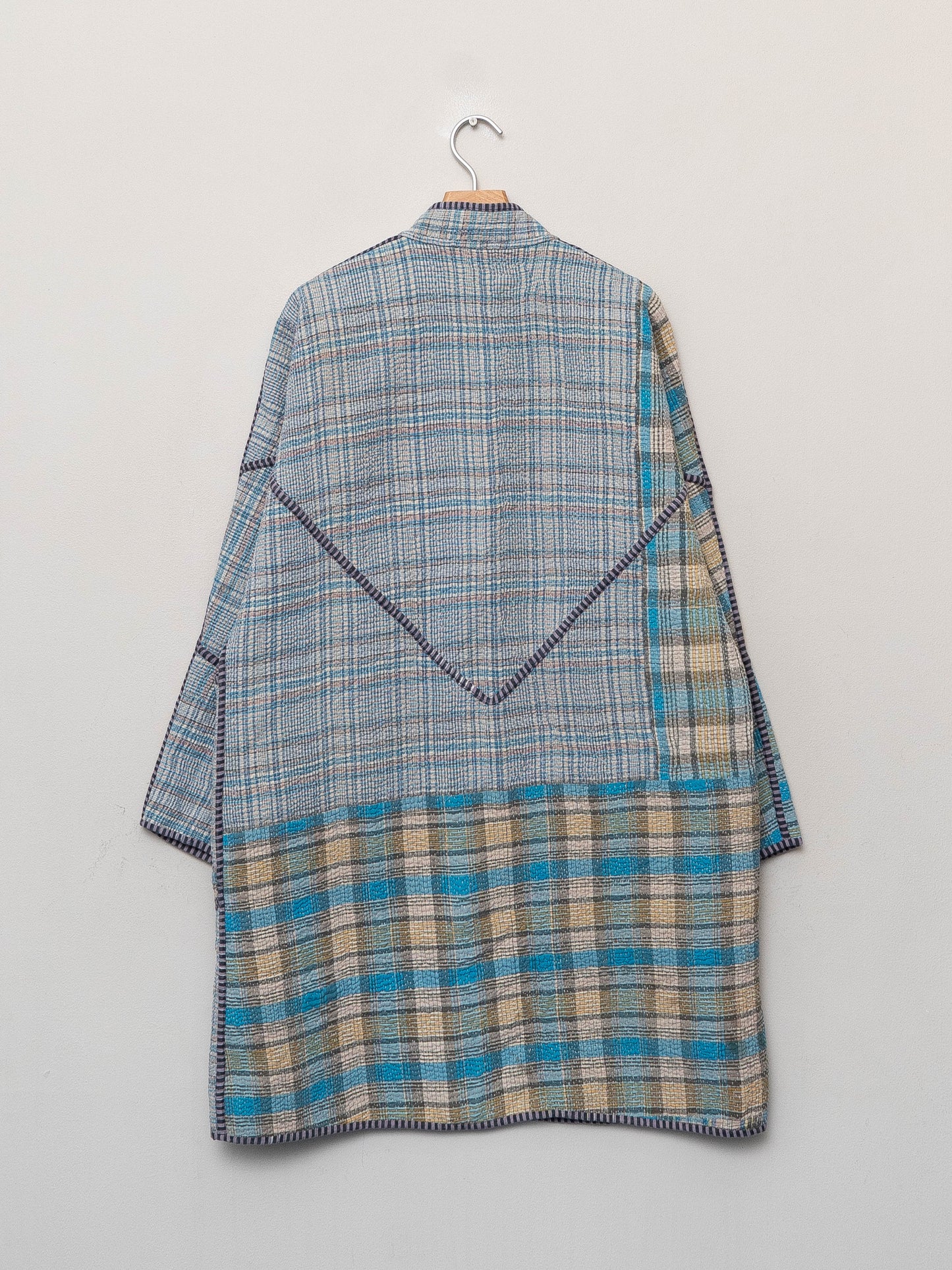 The Sai Quilted Patchwork Kantha Coat