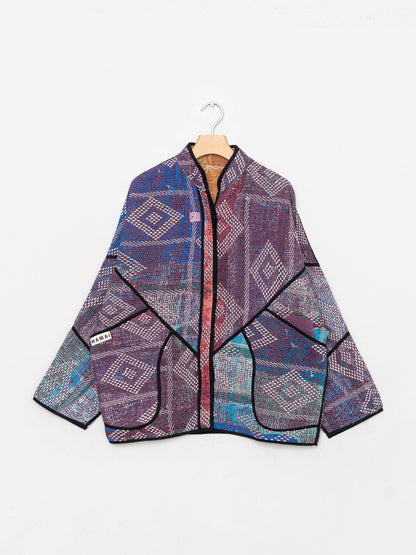 The Ladhiya Quilted Patchwork Kantha Jacket