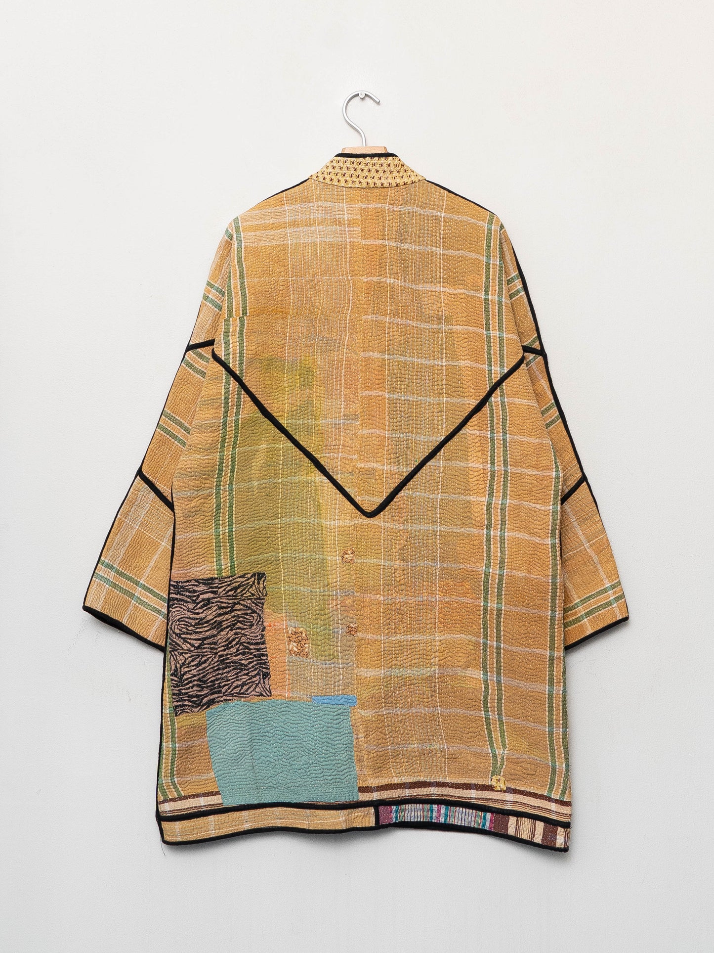 The Sai Quilted Patchwork Kantha Coat