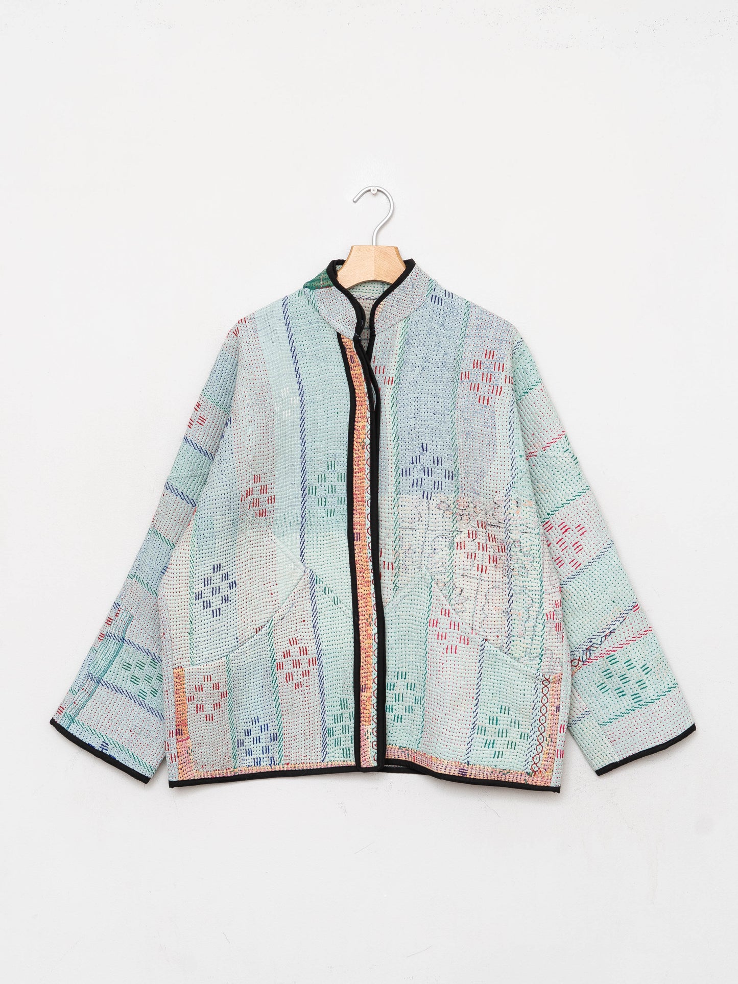 The Ladhiya Quilted Patchwork Kantha Jacket