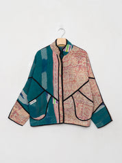 The Ladhiya Petite Quilted Patchwork Kantha Jacket