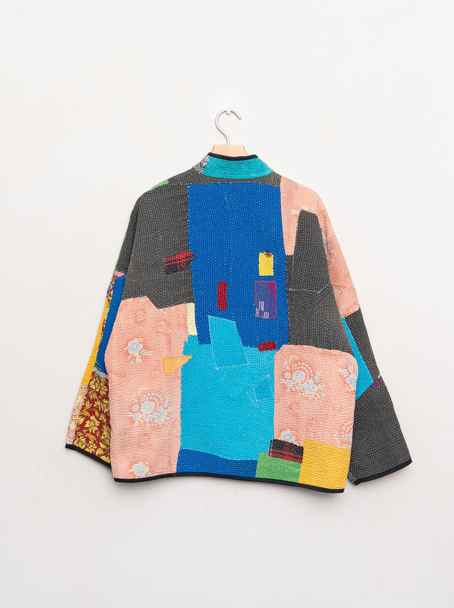 The Ladhiya Quilted Patchwork Kantha Jacket