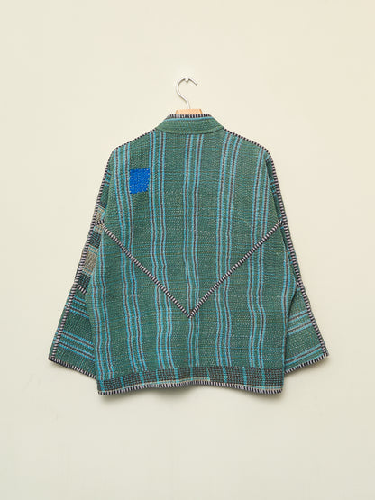 The Ladhiya Quilted Patchwork Kantha Jacket