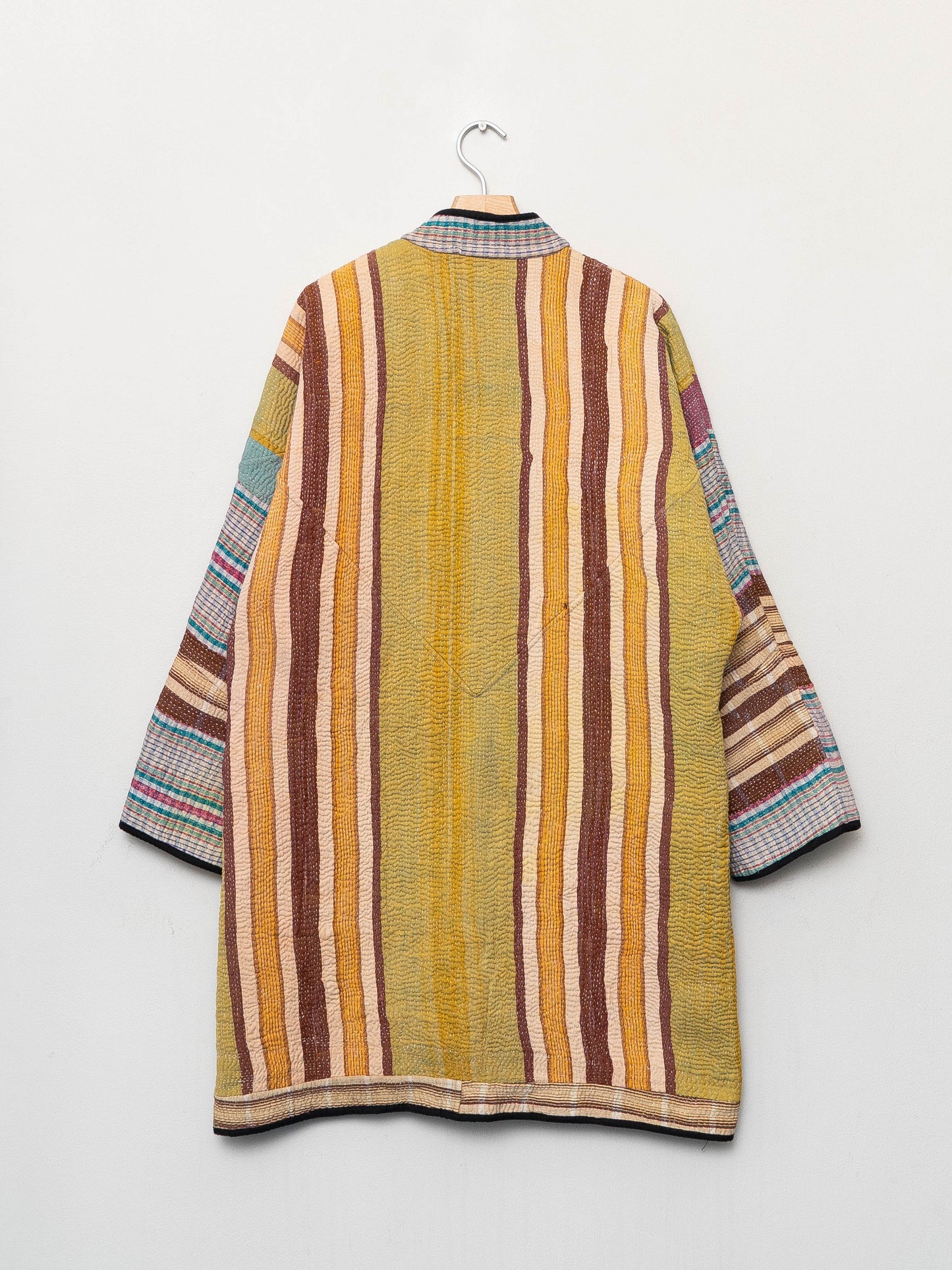 The Sai Quilted Patchwork Kantha Coat