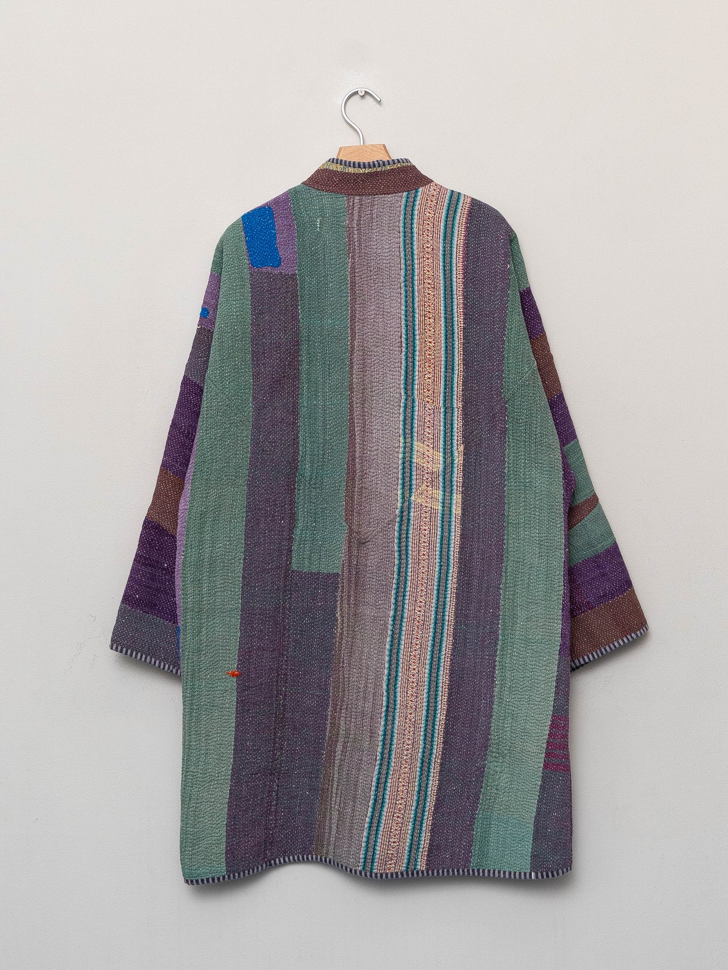 The Sai Quilted Patchwork Kantha Coat