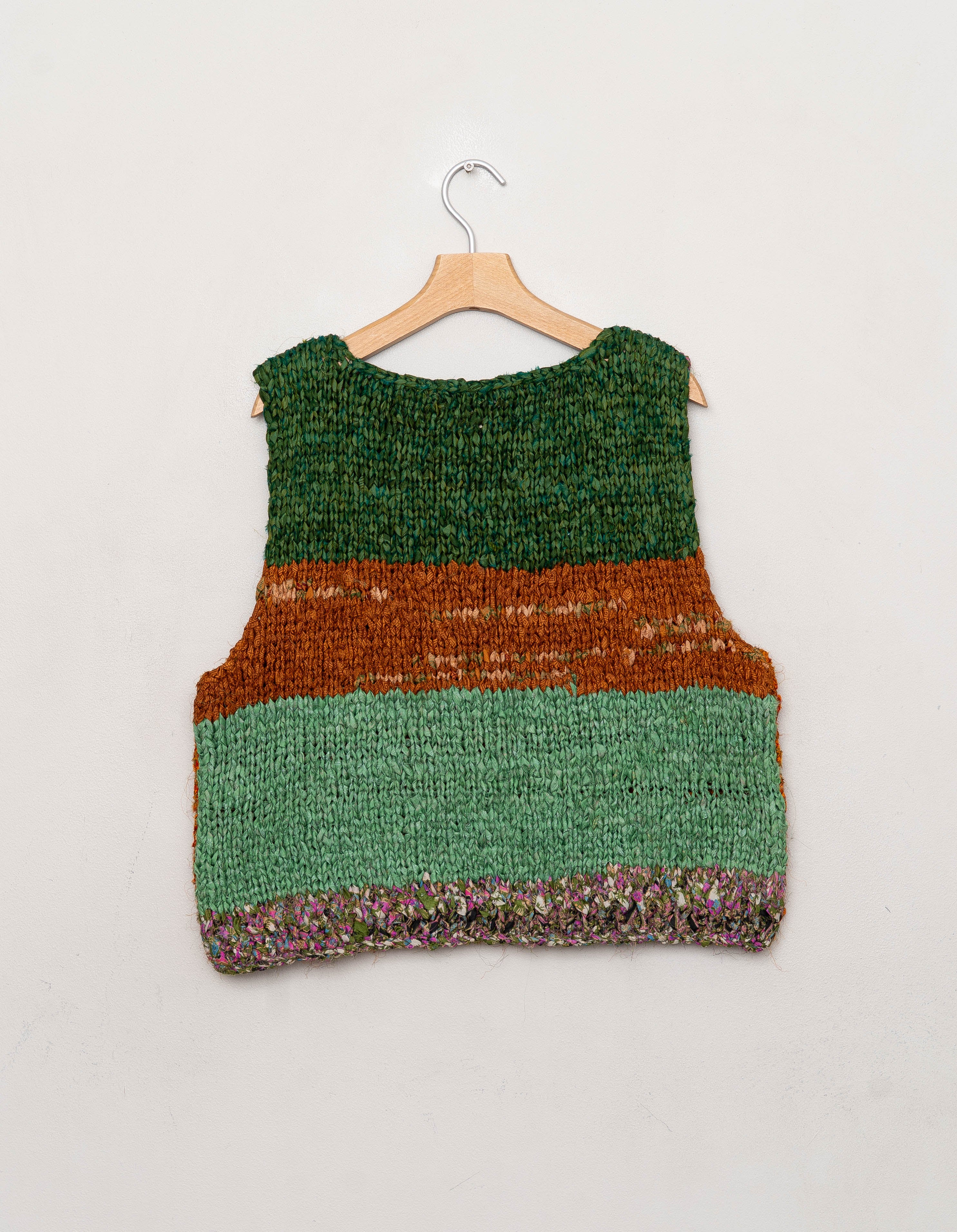 The Vishnu Knitted Vest - Medium - Recycled Silk