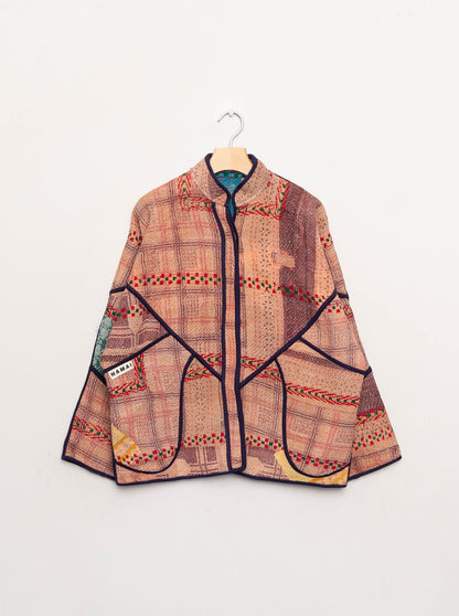 The Ladhiya Quilted Patchwork Kantha Jacket