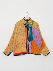 The Ladhiya Petite Quilted Patchwork Kantha Jacket