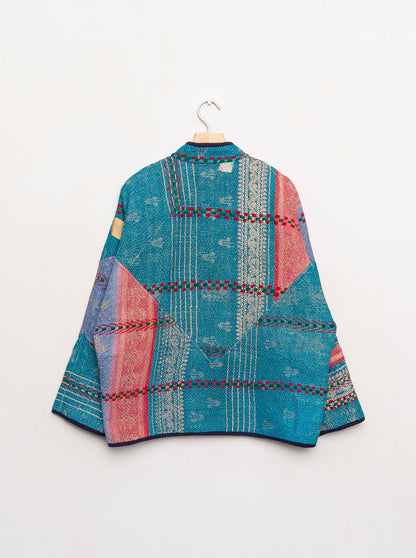 The Ladhiya Quilted Patchwork Kantha Jacket