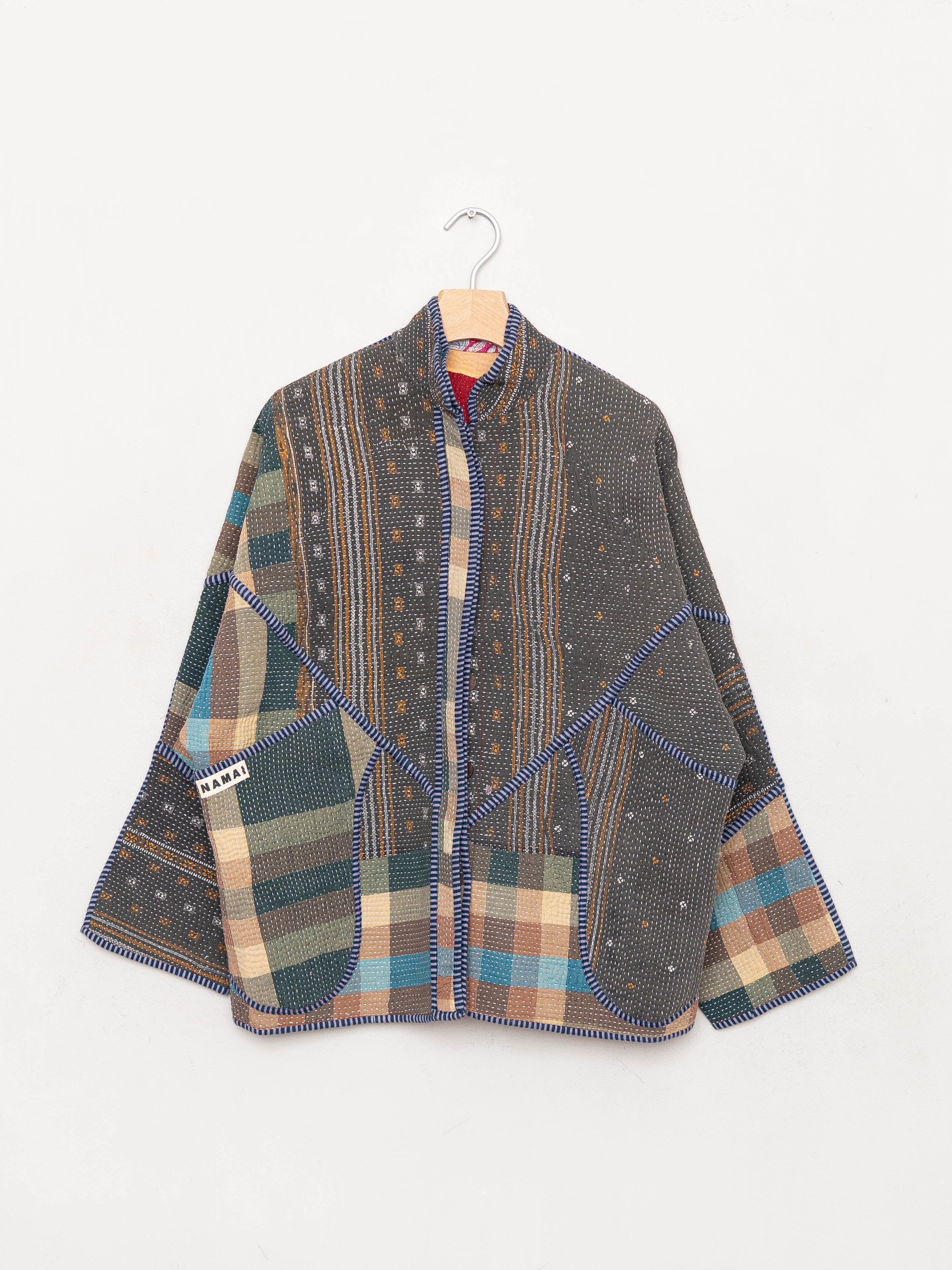 The Ladhiya Quilted Patchwork Kantha Jacket Wholesale