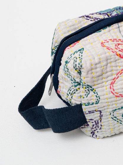 The Kallum Quilted Kantha Dopp Kit