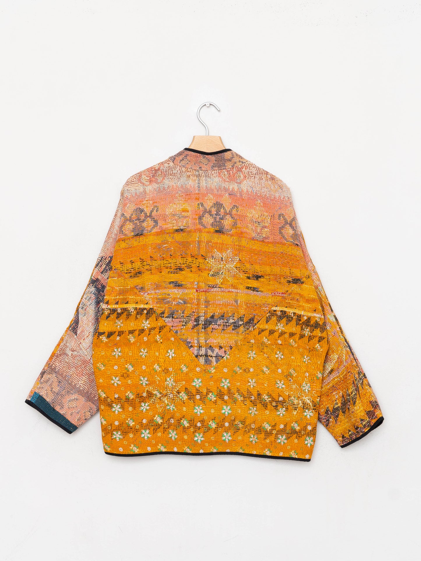 The Ladhiya Quilted Patchwork Kantha Jacket