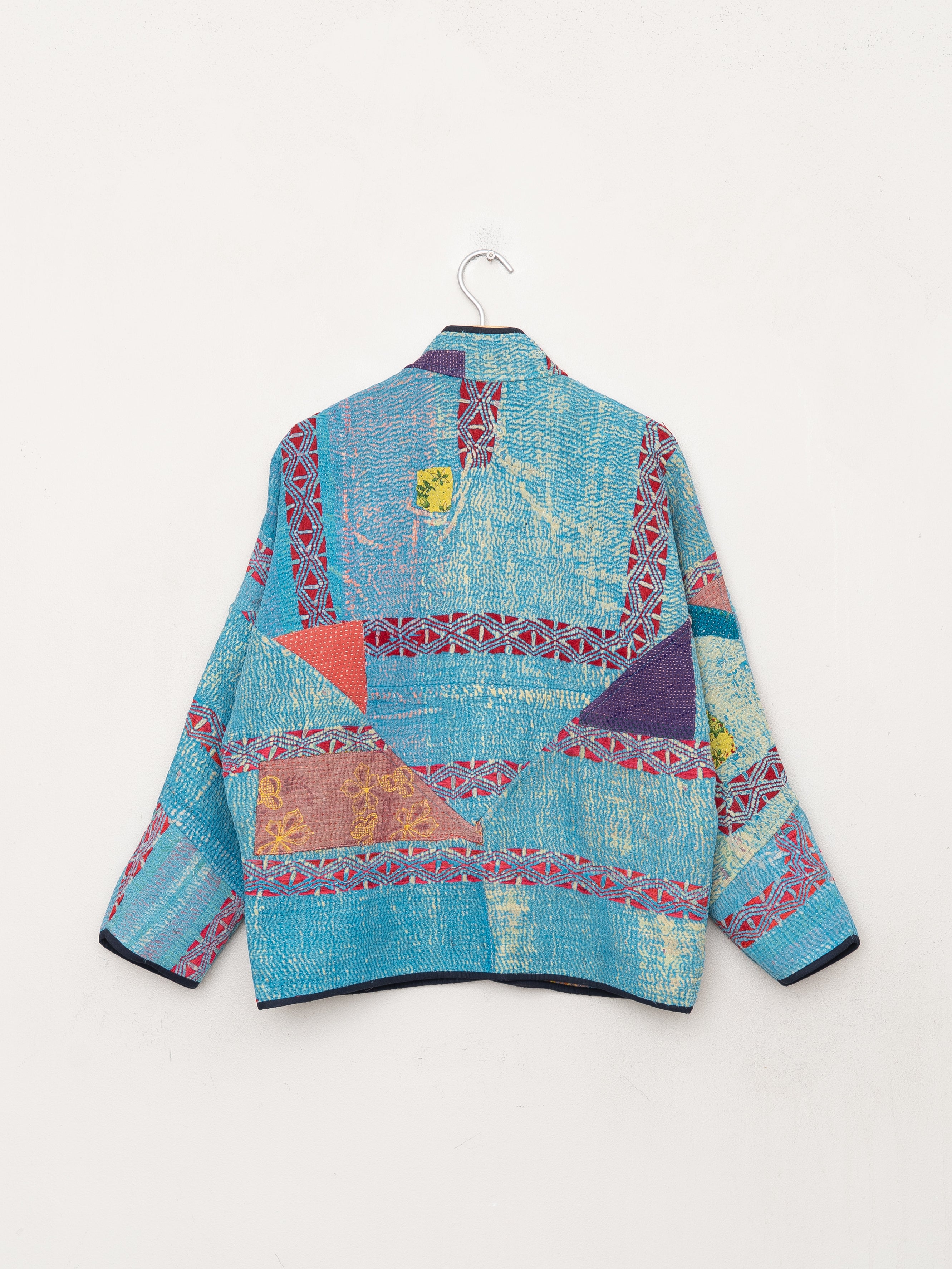 The Ladhiya Petite Quilted Patchwork Kantha Jacket