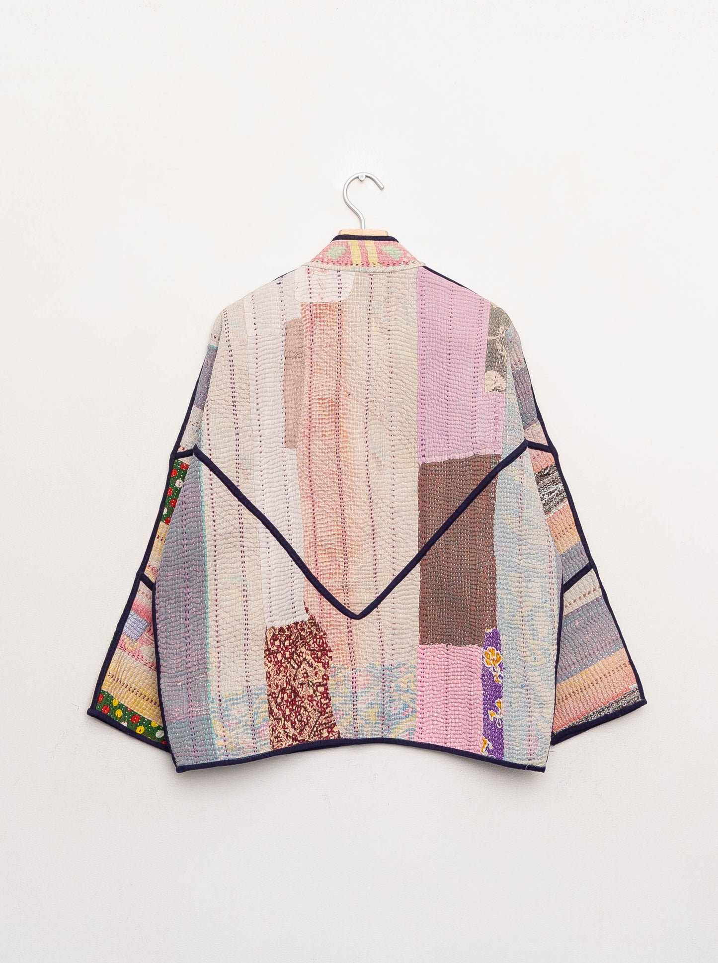 The Ladhiya Quilted Patchwork Kantha Jacket