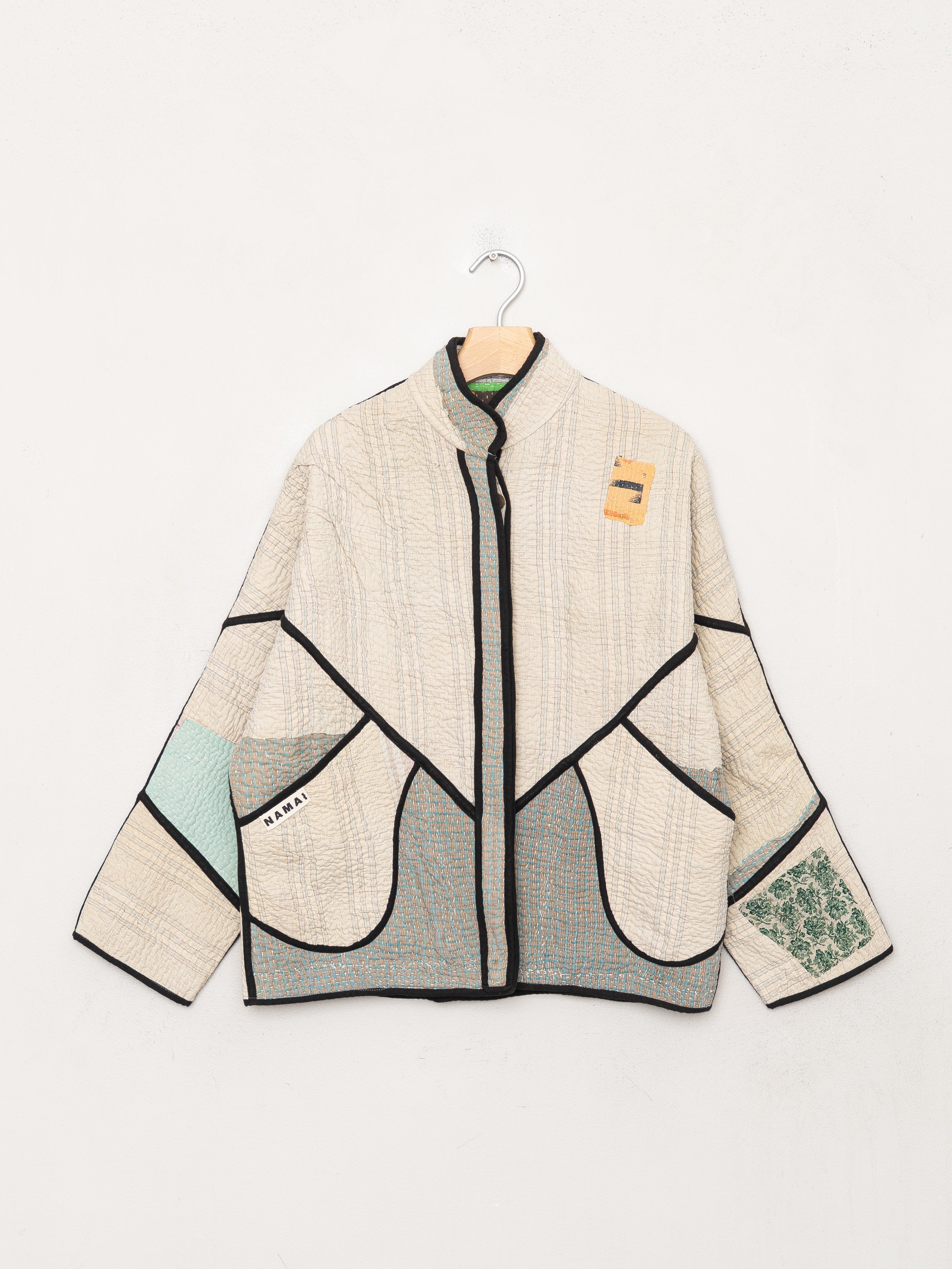 The Ladhiya Petite Quilted Patchwork Kantha Jacket