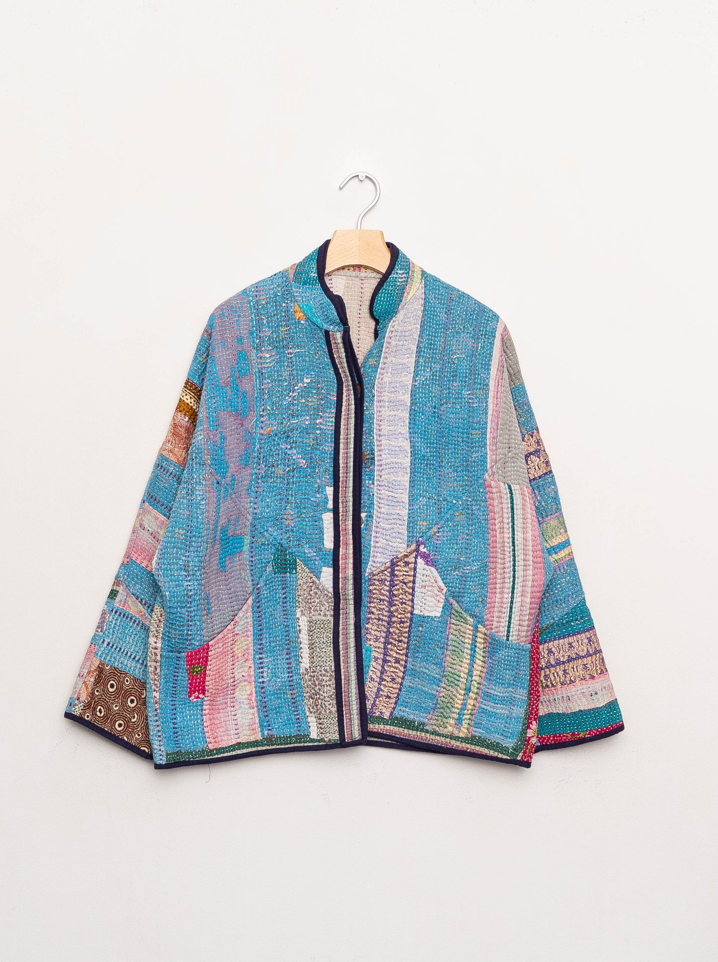 The Ladhiya Quilted Patchwork Kantha Jacket