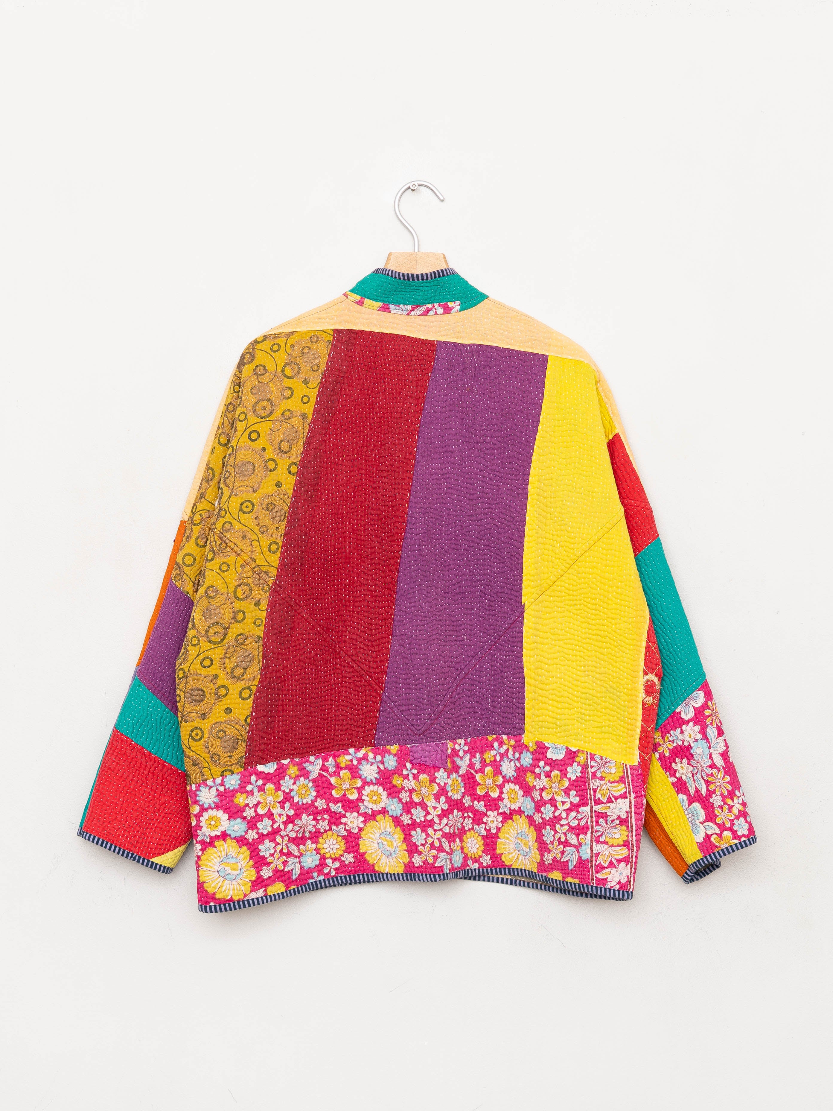 The Ladhiya Quilted Patchwork Kantha Jacket Wholesale