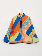 The Ladhiya Quilted Patchwork Kantha Jacket