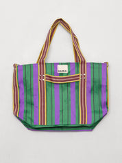 The Goa Recycled Nylon Travel Tote - Grape Verde