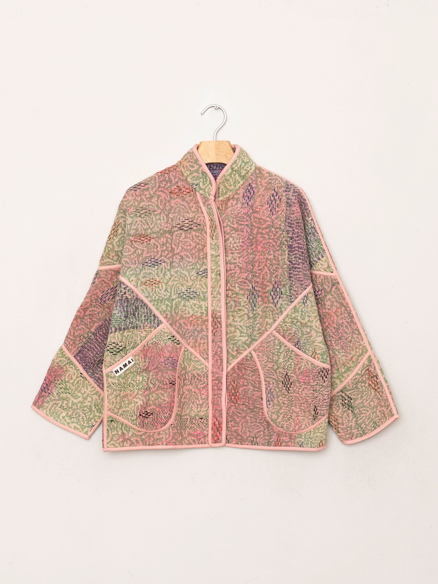 The Ladhiya Petite Quilted Patchwork Kantha Jacket